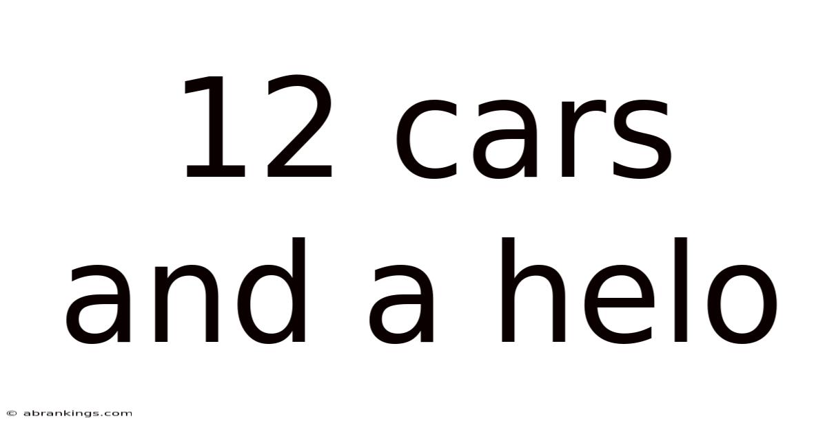 12 Cars And A Helo